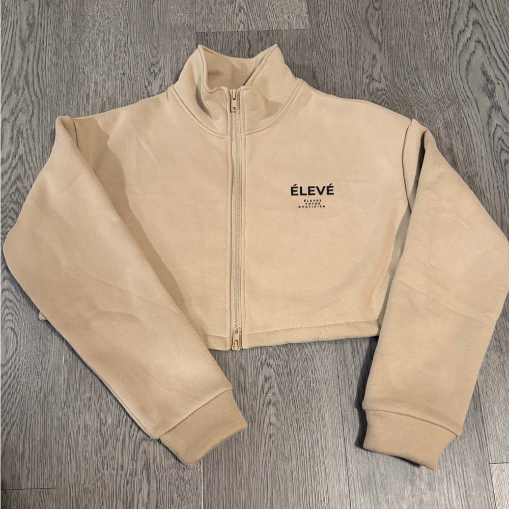 Women's Cream Cropped Sweater
